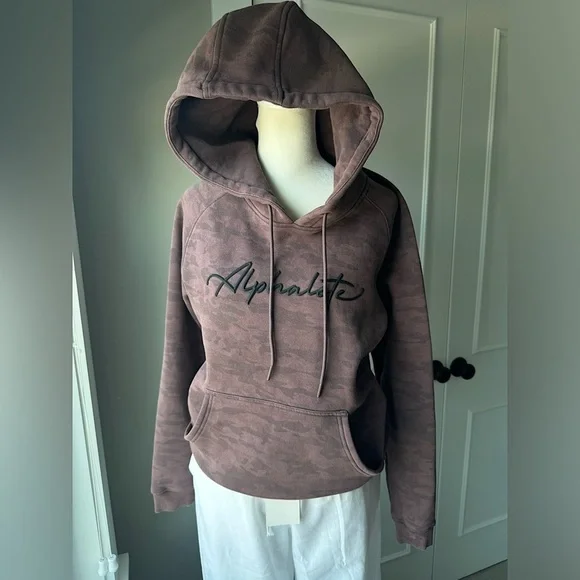 Alphalete Tops Alphalete Camo Purple Hoodie Size Small Poshmark